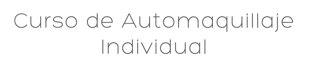 Curso de automaquillaje individual